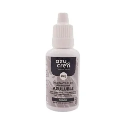 Colorante liposoluble gel negro Azuluble 30 g - Sin gluten - Azucren