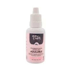 Colorante liposoluble gel rosa Azuluble 30 g - Sin gluten - Azucren