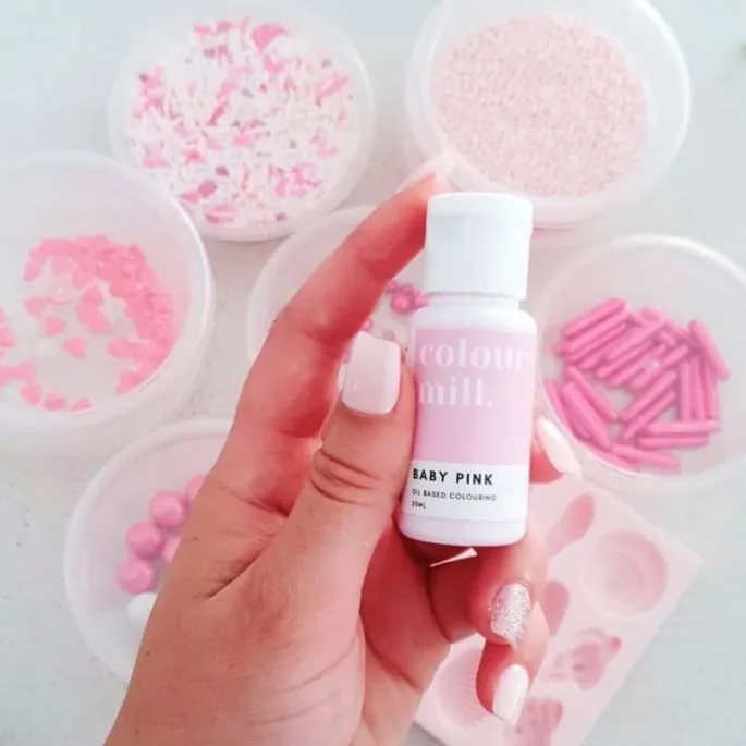 Colorante liposoluble gel rosa bebé 20 ml - Colour Mill