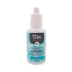Colorante liposoluble gel turquesa Azuluble 30 g - Sin gluten - Azucren