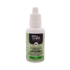 Colorante liposoluble gel verde Azuluble 30 g - Sin gluten - Azucren