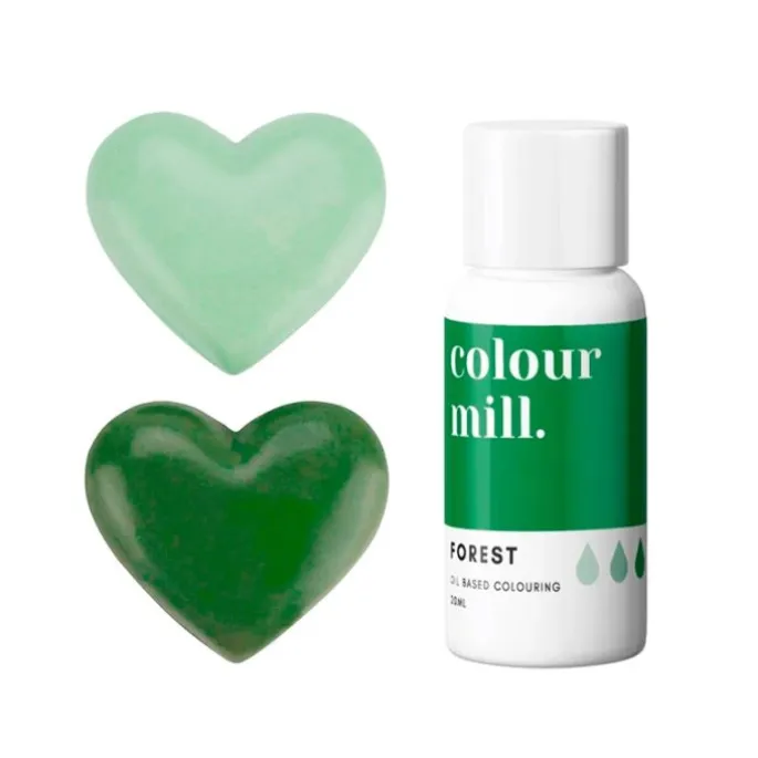Colorante liposoluble gel verde bosque 20 ml - Colour Mill