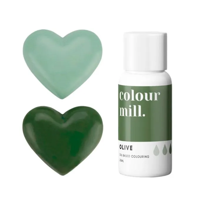 Colorante liposoluble gel verde oliva 20 ml - Colour Mill