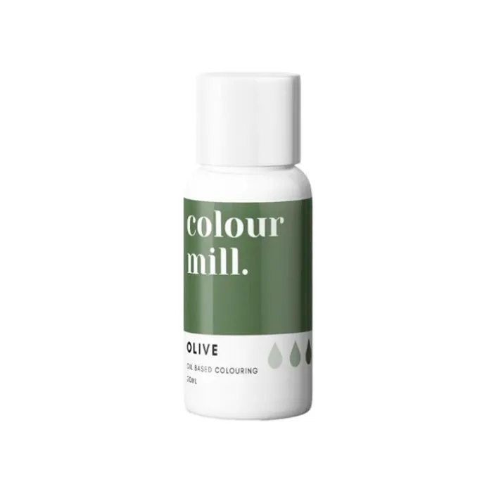 Colorante liposoluble gel verde oliva 20 ml - Colour Mill