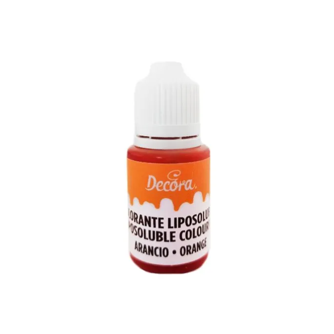 Colorante liposoluble líquido para chocolate naranja 15 g - Decora