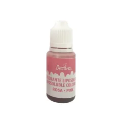 Colorante liposoluble líquido para chocolate rosa 15 g - Decora
