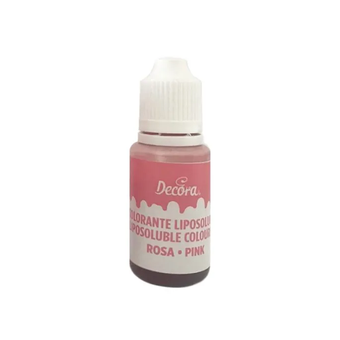 Colorante liposoluble líquido para chocolate rosa 15 g - Decora