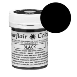Colorante liposoluble para chocolate negro 35 g - Sin gluten - Sugarflair
