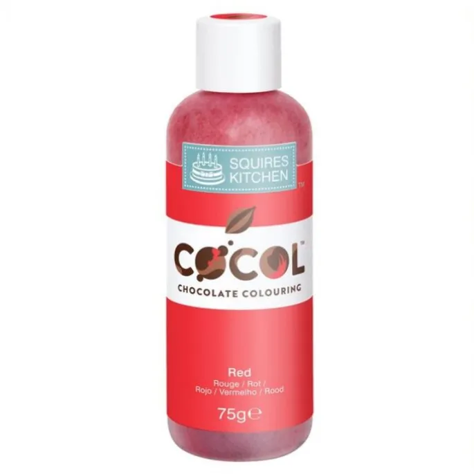 Colorante liposoluble para chocolate rojo 75 g - Sin gluten - Squires Kitchen