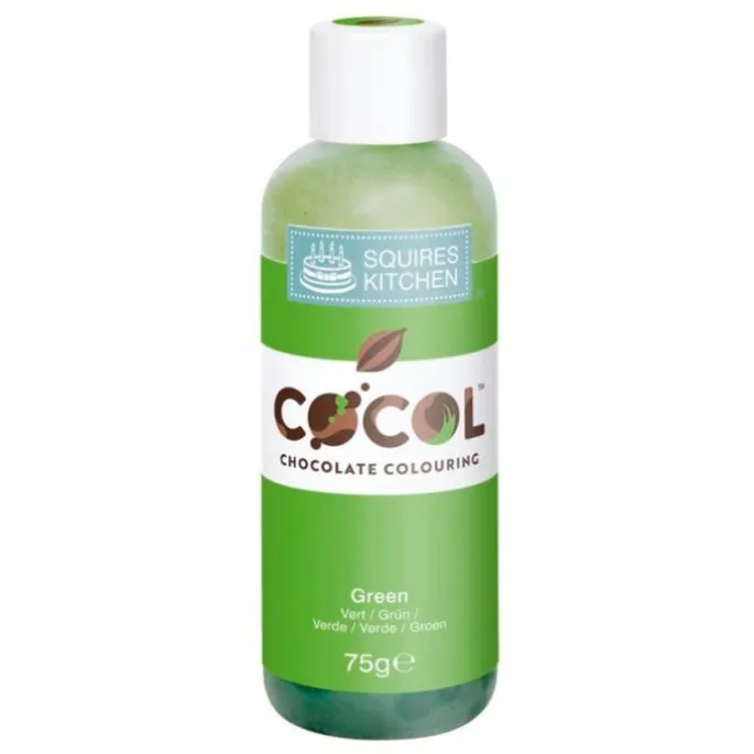 Colorante liposoluble para chocolate verde 75 g - Sin gluten - Squires Kitchen