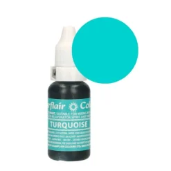 Colorante líquido azul turquesa 14 ml - Sin gluten - Sugarflair
