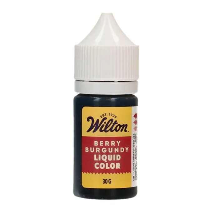 Colorante líquido Liquid Color rojo burdeos 30 g - Wilton