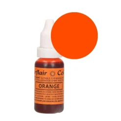Colorante líquido naranja 14 ml - Sin gluten - Sugarflair