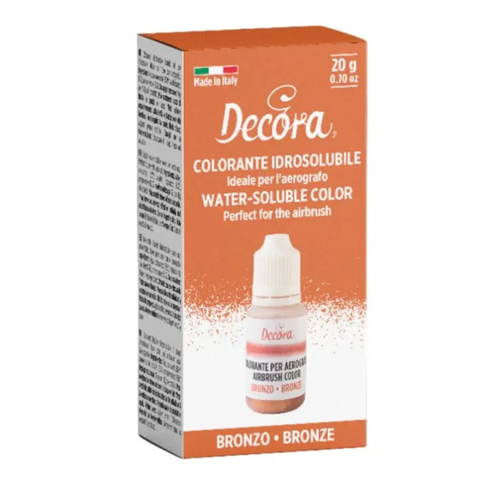 Colorante líquido para aerógrafo bronce metalizado 20 g - Decora