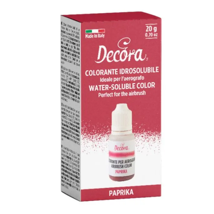 Colorante líquido para aerógrafo paprika metalizado 20 g - Decora