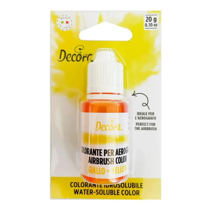 Colorante líquido para aerógrafo amarillo 20 g - Decora