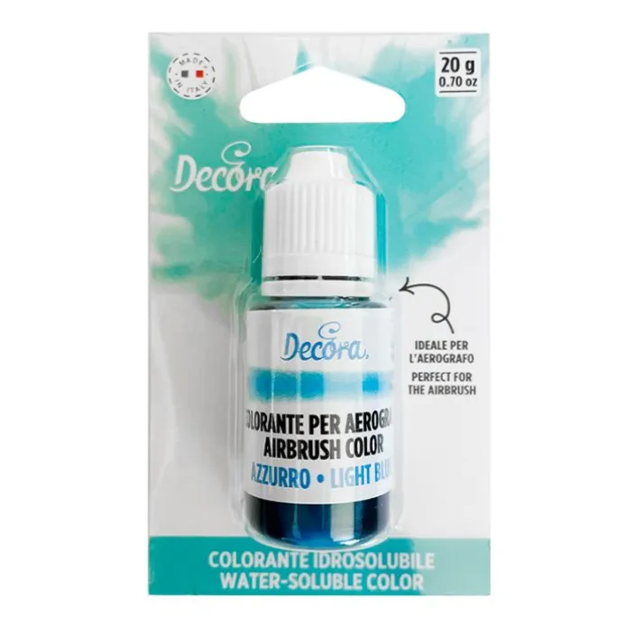 Colorante líquido para aerógrafo azul claro 20 g - Decora