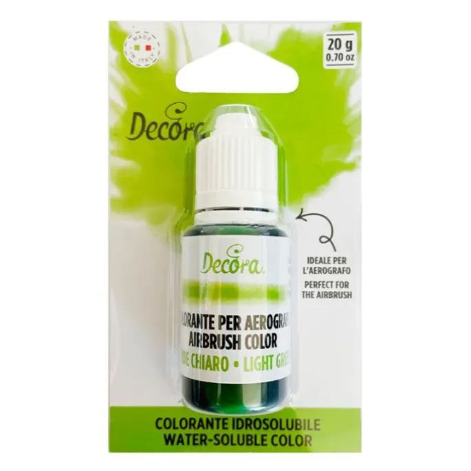 Colorante líquido para aerógrafo verde claro 20 g - Decora