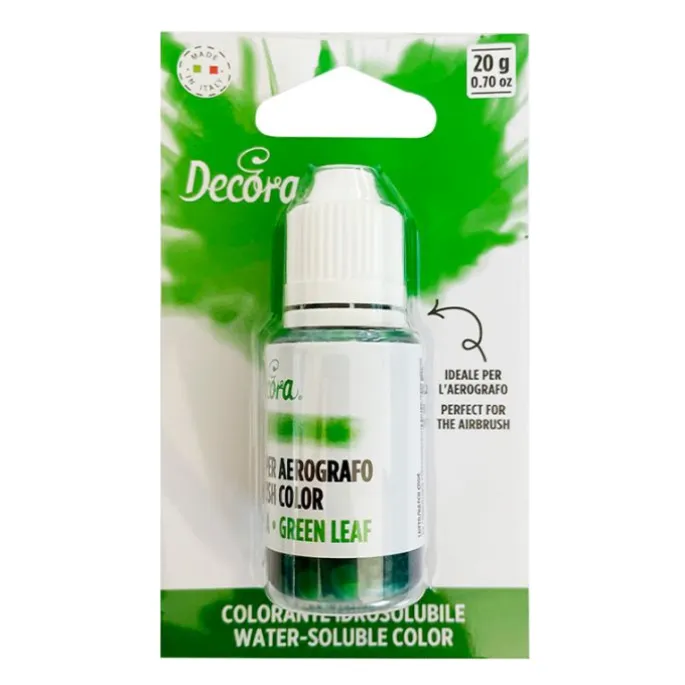 Colorante líquido para aerógrafo verde hoja 20 g - Decora