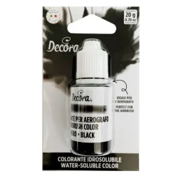 Colorante líquido para aerógrafo negro 20 g - Decora