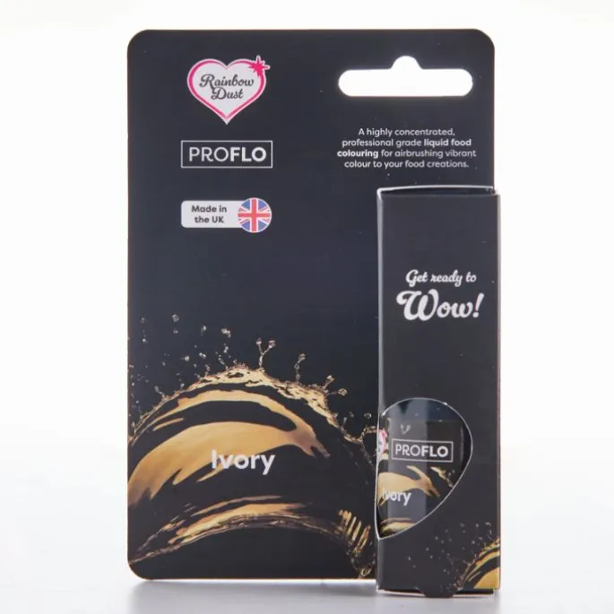 Colorante líquido y para aerógrafo ProFlo marfil 19 g - Rainbow Dust