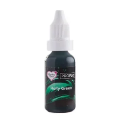 Colorante líquido y para aerógrafo ProFlo verde acebo 19 gr - Rainbow Dust