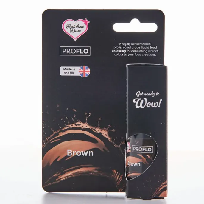 Colorante líquido y para aerógrafo ProFlo marrón 19 gr - Rainbow Dust
