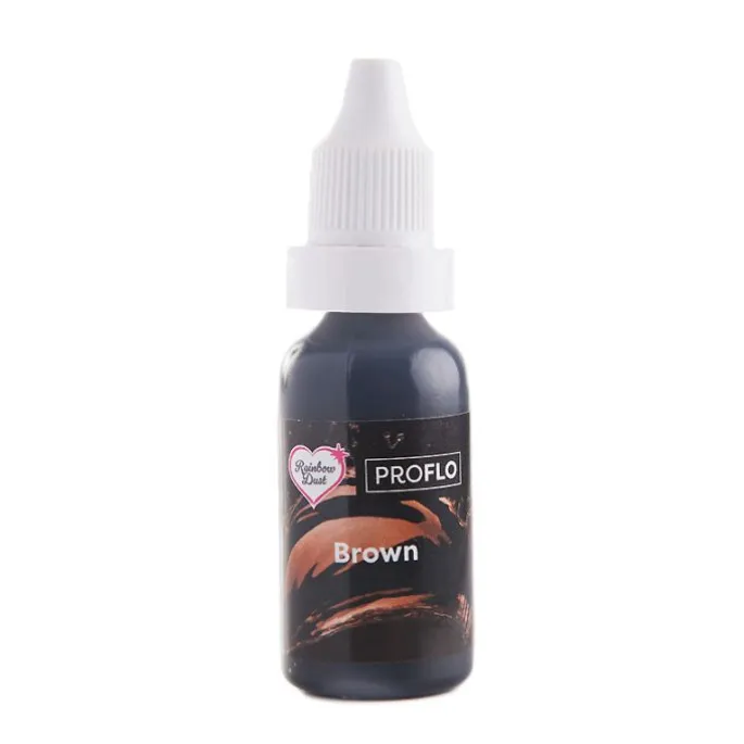 Colorante líquido y para aerógrafo ProFlo marrón 19 gr - Rainbow Dust