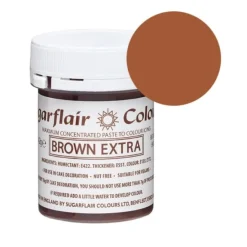 Colorante marrón extra 42 g - Sin gluten - Sugarflair