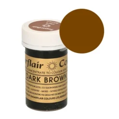 Colorante marrón oscuro 25 g - Sin gluten - Sugarflair