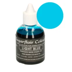 Colorante para aerógrafo azul claro 60 ml - Sin gluten - Sugarflair
