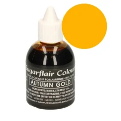 Colorante para aerógrafo dorado otoño 60 ml - Sin gluten - Sugarflair