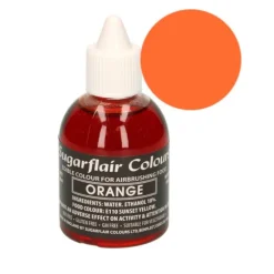 Colorante para aerógrafo naranja 60 ml - Sin gluten - Sugarflair