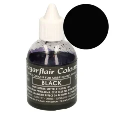 Colorante para aerógrafo negro 60 ml - Sin gluten - Sugarflair