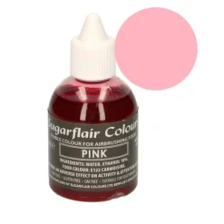 Colorante para aerógrafo rosa 60 ml - Sin gluten - Sugarflair