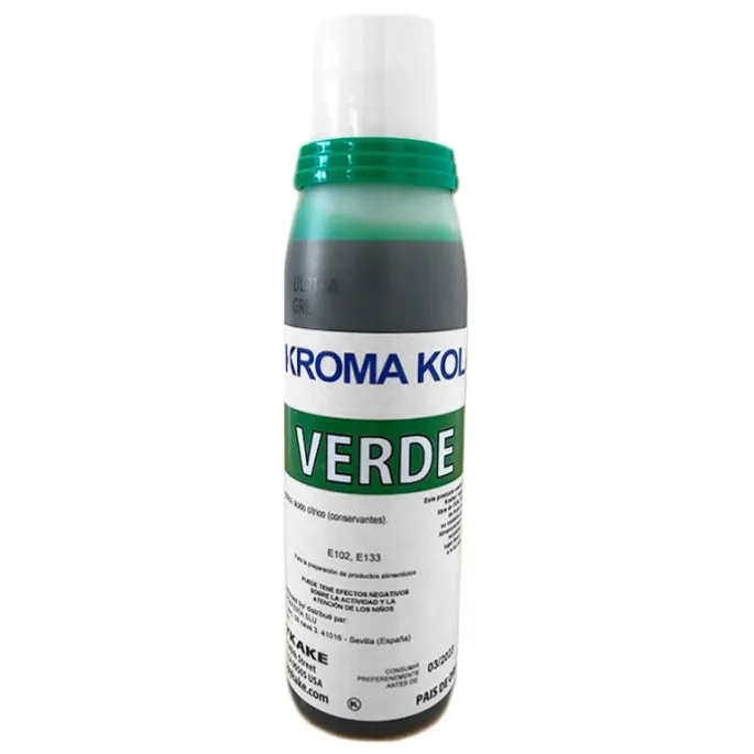 Colorante para aerógrafo verde 118 ml - Sin gluten - Kopykake