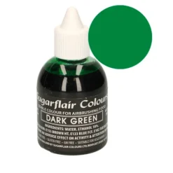 Colorante para aerógrafo verde oscuro 60 ml - Sin gluten - Sugarflair