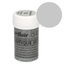 Colorante plata vieja 25 g - Sin gluten - Sugarflair