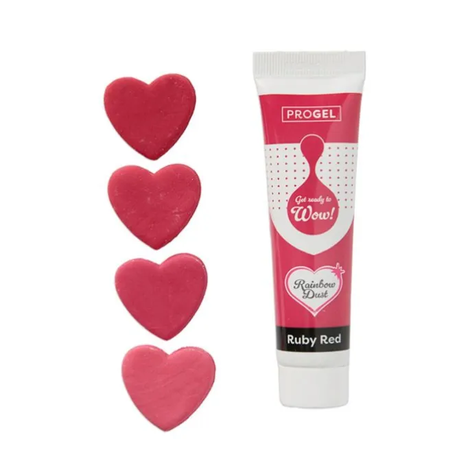Colorante ProGel rojo rubí 25 g - Rainbow Dust