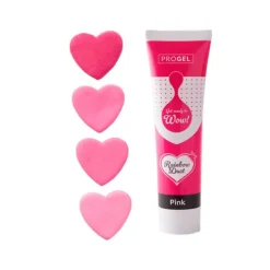 Colorante ProGel rosa 25 g - Rainbow Dust