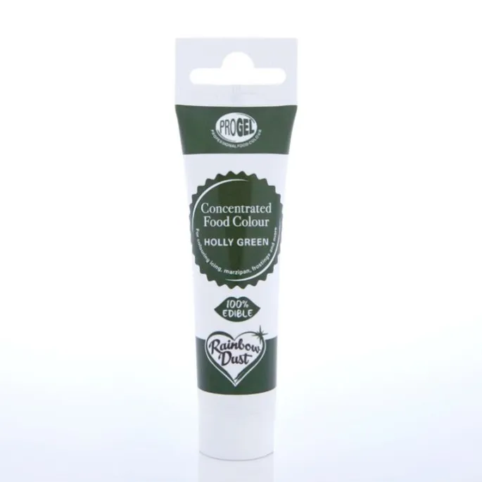 Colorante ProGel verde acebo 25 g - Rainbow Dust