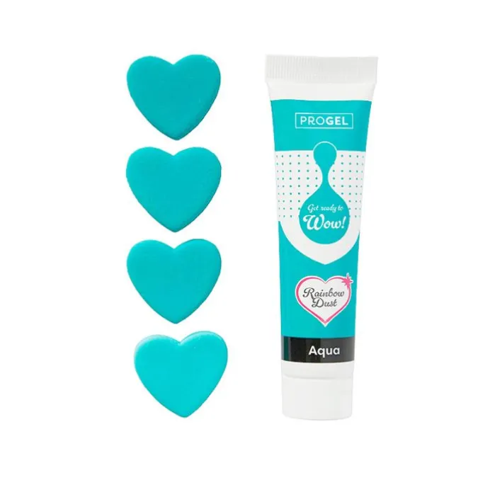 Colorante ProGel verde agua 25 g - Rainbow Dust