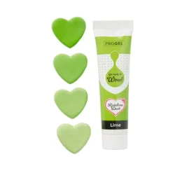 Colorante ProGel verde lima 25 g - Rainbow Dust