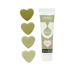 Colorante ProGel verde oliva 25 g - Rainbow Dust