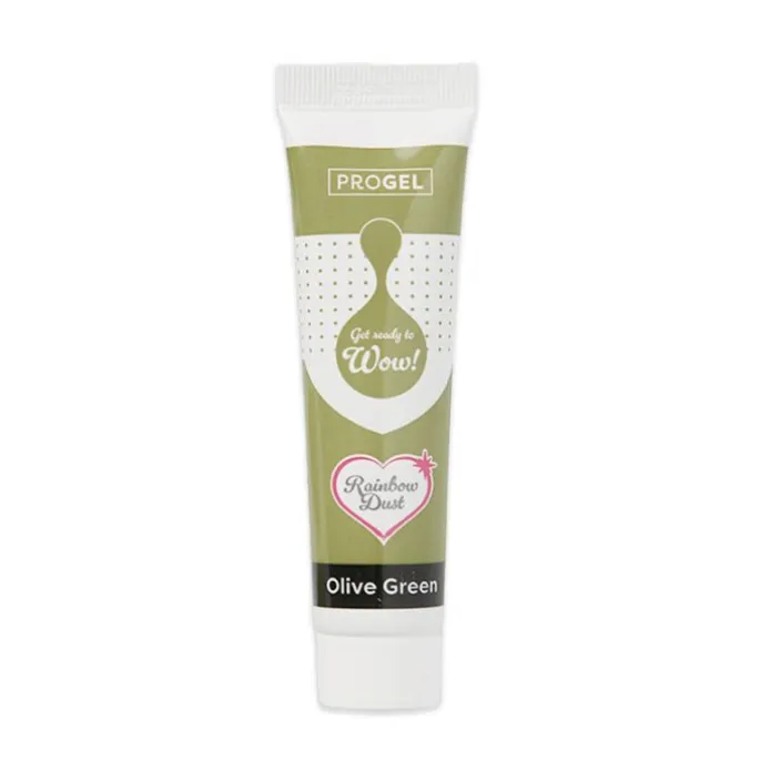 Colorante ProGel verde oliva 25 g - Rainbow Dust