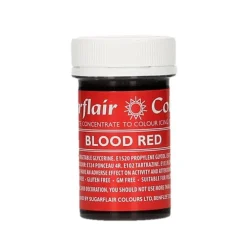 Colorante rojo sangre 25 g - Sin gluten - Sugarflair