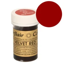 Colorante rojo velvet 25 g - Sin gluten - Sugarflair