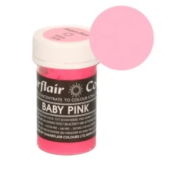 Colorante rosa bebé pastel 25 g - Sin gluten - Sugarflair