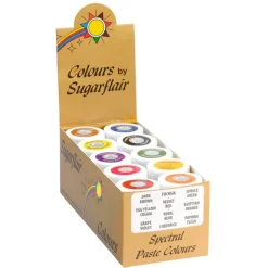 Colorantes en pasta 25 g Set 1 (10) - Sin gluten - Sugarflair