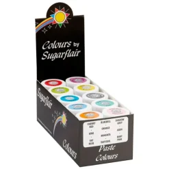 Colorantes en pasta 25 g Set 2 (10) - Sin gluten - Sugarflair